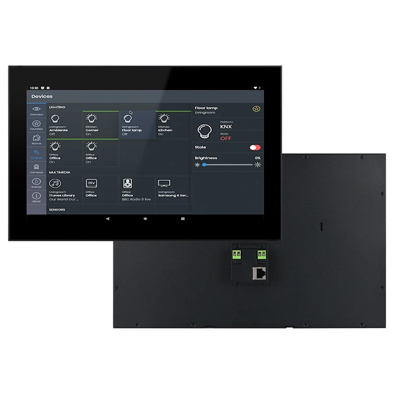 CNC Tablet Android Smart Home WiFi Tablet 14 Inch Inwall Touch Control Panel 1920*1080 Touch Screen POE Tablet for Smart Living