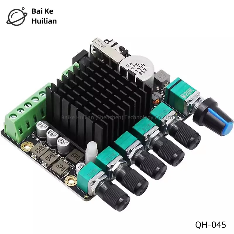 5pcs/lot Hifi grade Bluetooth speaker digital amplifier board 2.1 channel 2 * 50W+100W subwoofer audio main board