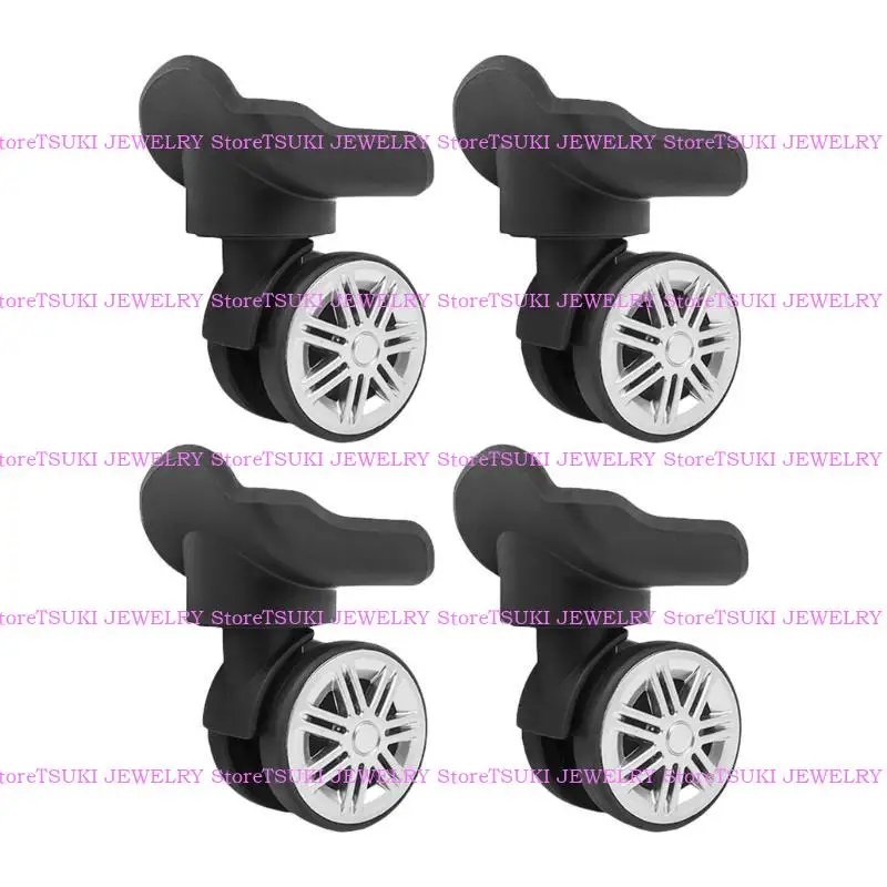 

62KE 4pcs/Set Luggage Spinner Replacement Practical Plastic Repair Accesories Easy Installation for Travel Suitcases