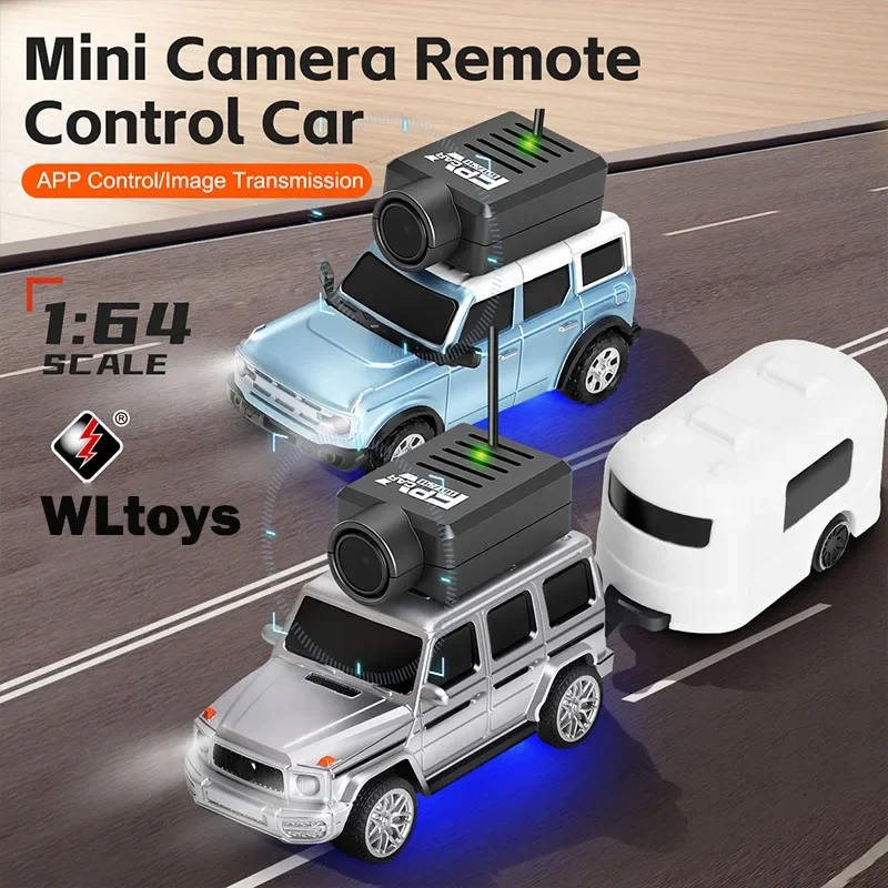WLtoys 1/64 6401/6405/6406 Mini RC Car With 720P FPV Camera Wifi APP Control 2.4G Reomte Contorl Racing Vehicle Toy for Kids