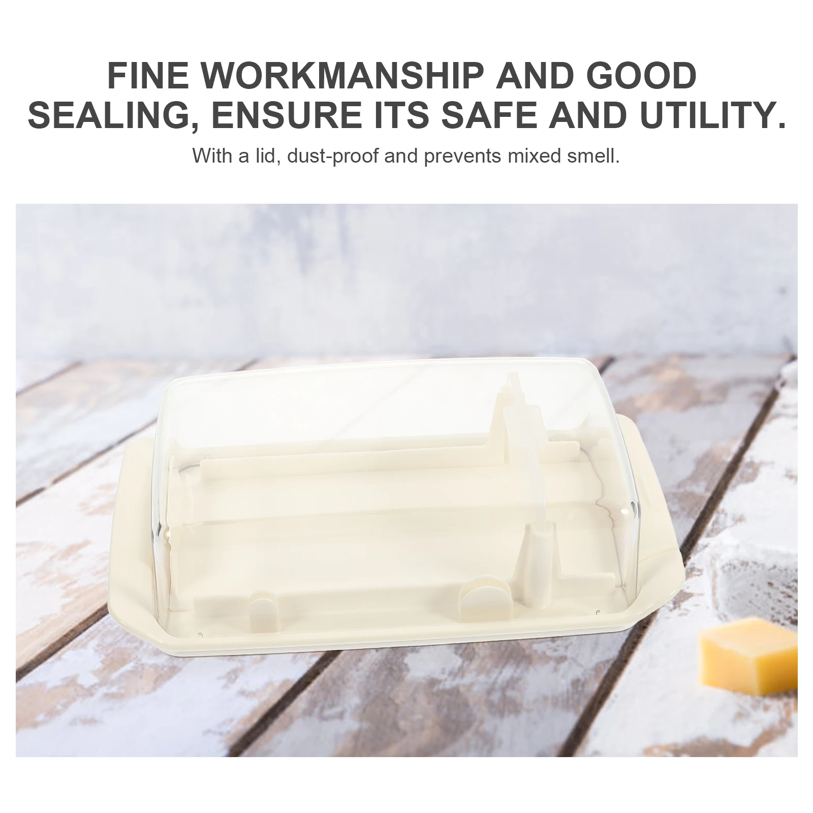 

Butter Storage Box Premium Materials Food Grade Sealing Lid Dust Proof Fresh Box Slicer Container Home Tableware