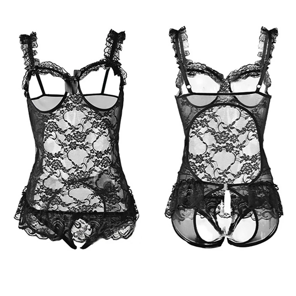 Women sexy underwear dirty pornographic lingerie One-pieces Open Bra See-through Bikini Sexy Lingerie For Sex Woman Erotic 18