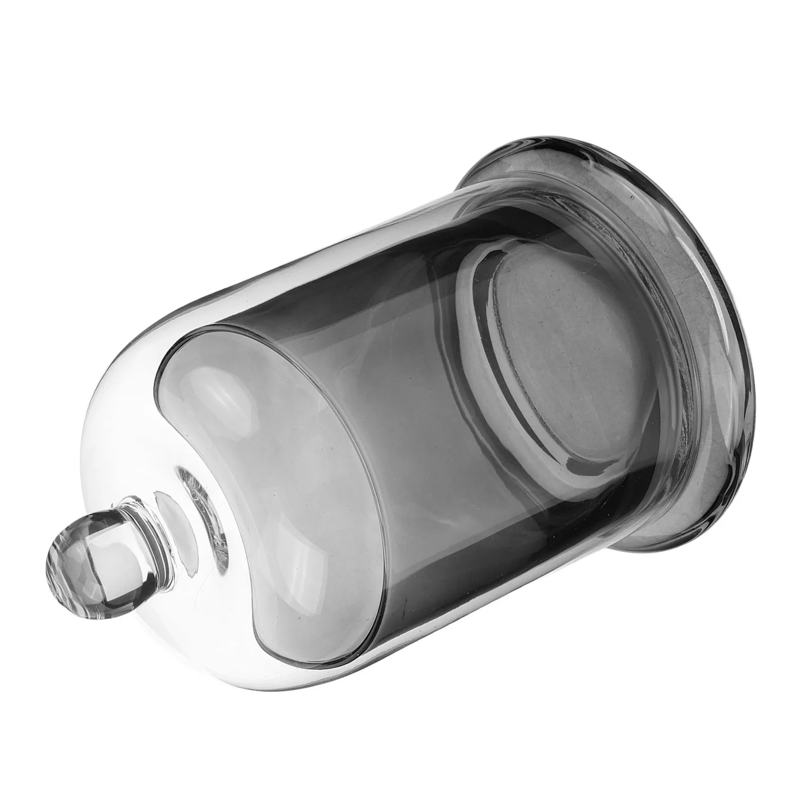 

1Set Glass Dome Holder Transparent Container for Home Decor Romantic Atmosphere Display Dome with Base for Candles