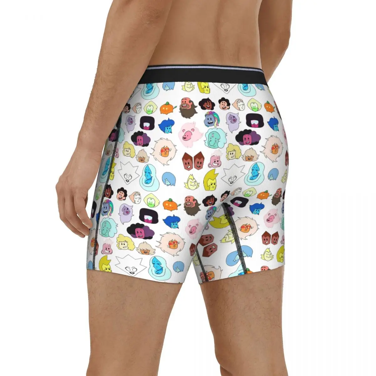 سراويل داخلية طويلة بوكسر سراويل ستيفن يونيفرس رؤساء سراويل داخلية ناعمة للرجال لهدايا صديقها للرجال #4