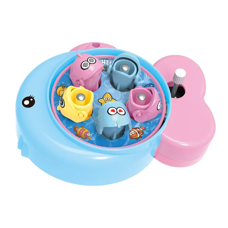 Kindervisspeelgoed magnetische bulk nep vis kraam vis puzzel leuk vissen spel console simulatie hengel