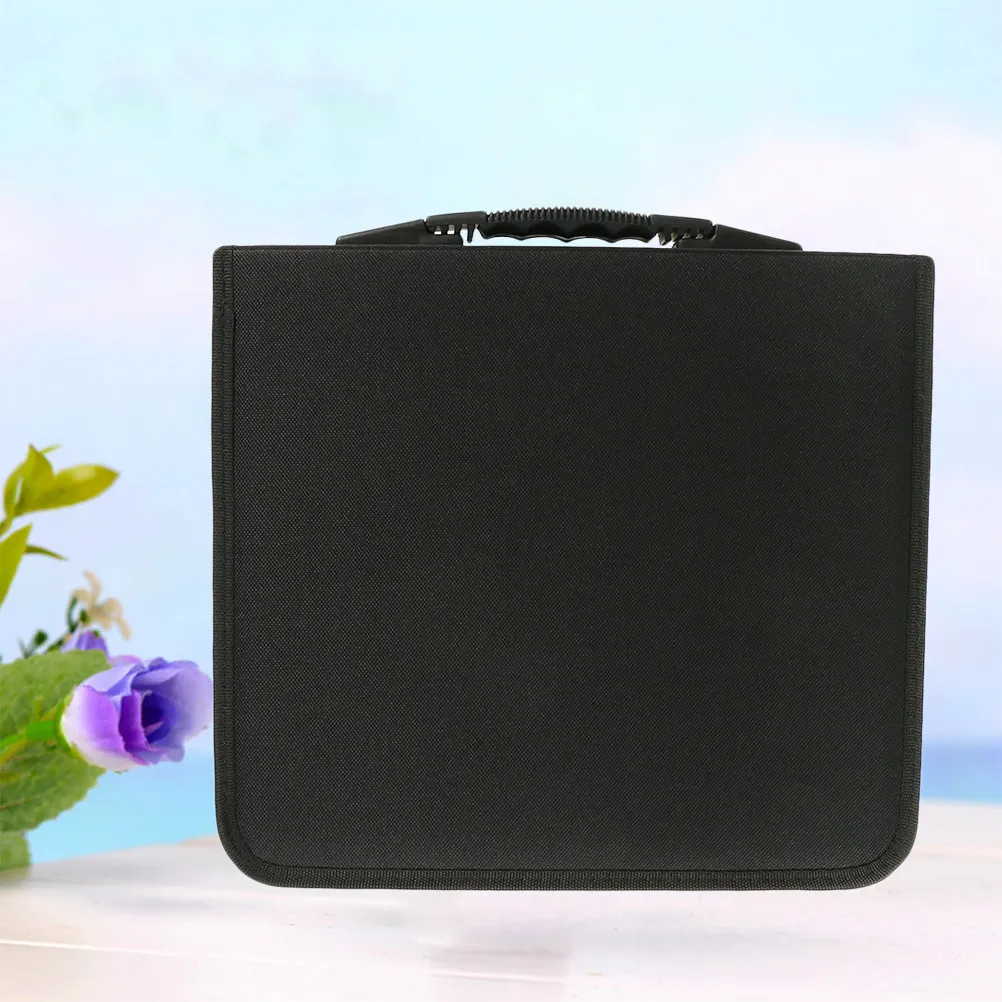 320 Discs Cd Dvd Wallet Organizer Case Portable Storage Binder Black Large Capacity Disc Holder Bag for Easy Carry and Quick