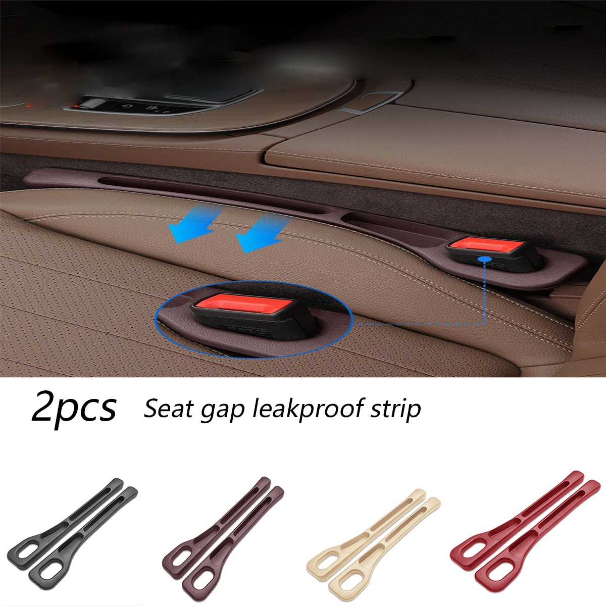 2Pcs Auto Sitz Lücke Füllstoff Sitz Spalt Lagerung Box Tasche Zwischen Sitze Konsole Organizer Dekoration Innen Auto Zubehör