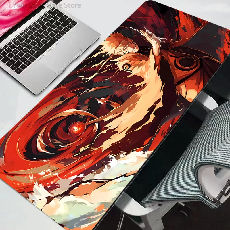 Extra Large Gaming Mouse Pad Naruto Computer Gamer Laptop Keyboard Carpet Mouse Mat Non-Slip Rubber Table Rug durable xxl