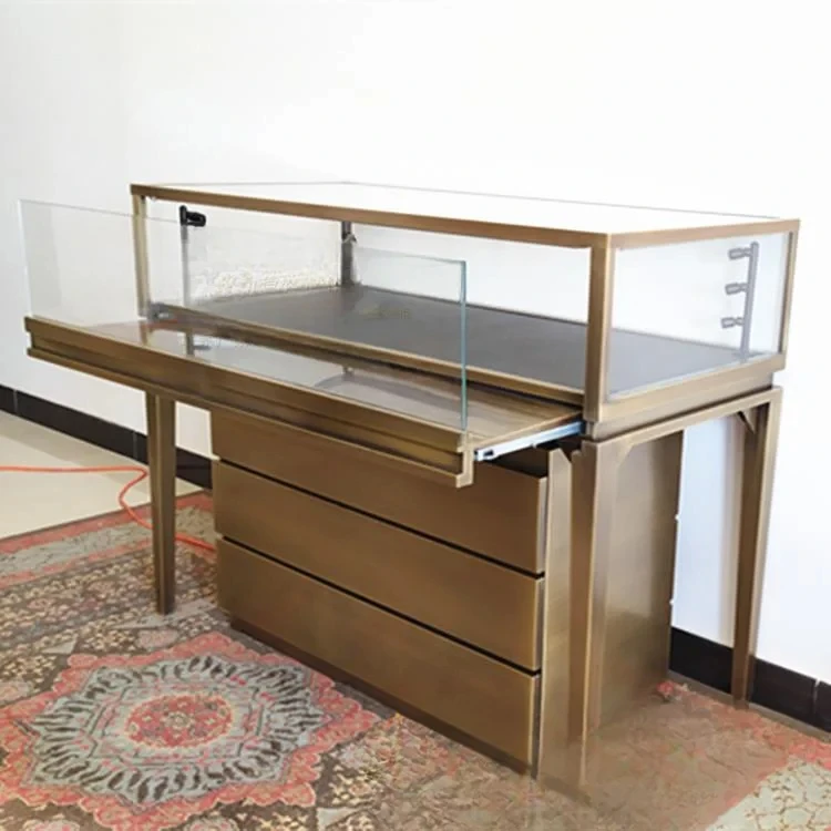 

Accessories Exhibition Glass Luxury Jade Boutique Chen Container Treasure Cabinet