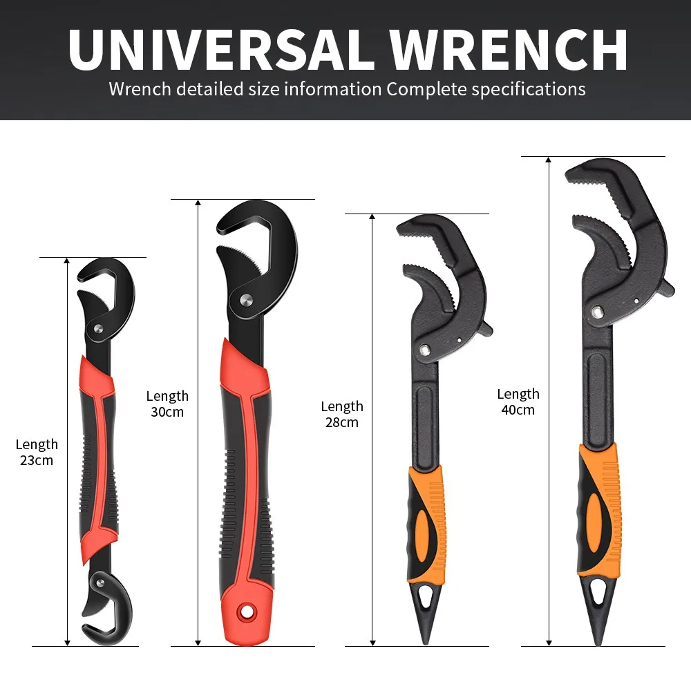 Adjustable Spanner Multi-function Universal Wrench Tool Home Repair Key Hand tool Multi Purpose Universal Pipe Wrench