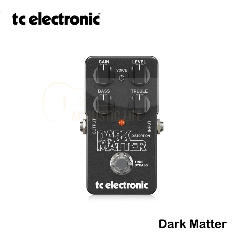 

TC Electronic Dark Matter Distortion Electric Guitar Effect Pedal with Extreme Dynamic Range Two-Band EQ and Voicing Switch