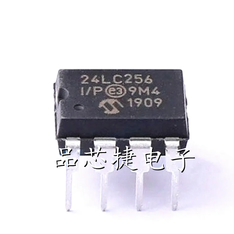 

5pcs/Lot 24LC256-I/P DIP-8 24LC256 256Kbit I2C CMOS Serial EEPROM Electrically Erasable PROM