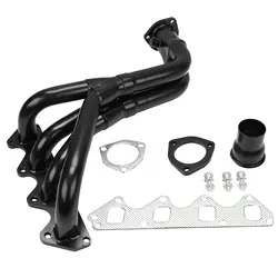 Black Color 304 Stainless 4-2-1 Full Length Exhaust Header Manifold For Suzuki Samurai/Geo Sidekick Tracker 1.3L/1.6L Black