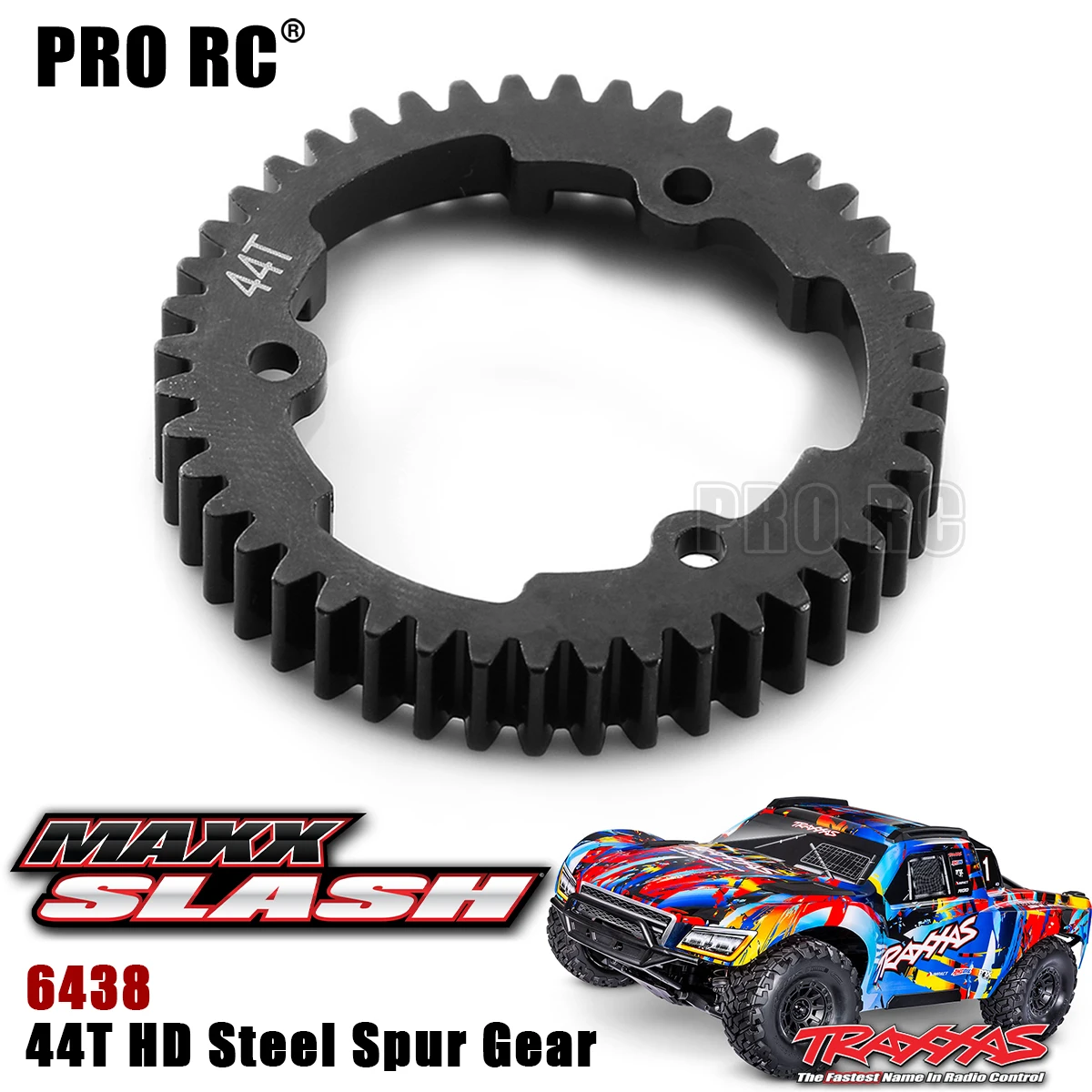 1Pcs HD Steel 44T 1.0Mod Spur Gear 6438 For Traxxas 1/10 Maxx Slash Monster Truck Rc Car Part