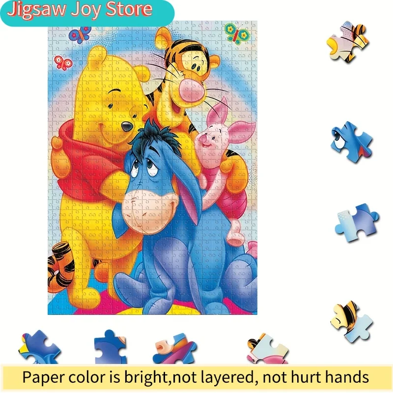1000 Teile Winnie Puuh, Tigger, Maultier, I-Ah Puzzle - Offizielles Geburtstags-/Weihnachtsfeier-Spiel, Großes Puzzle für Erwachsene
