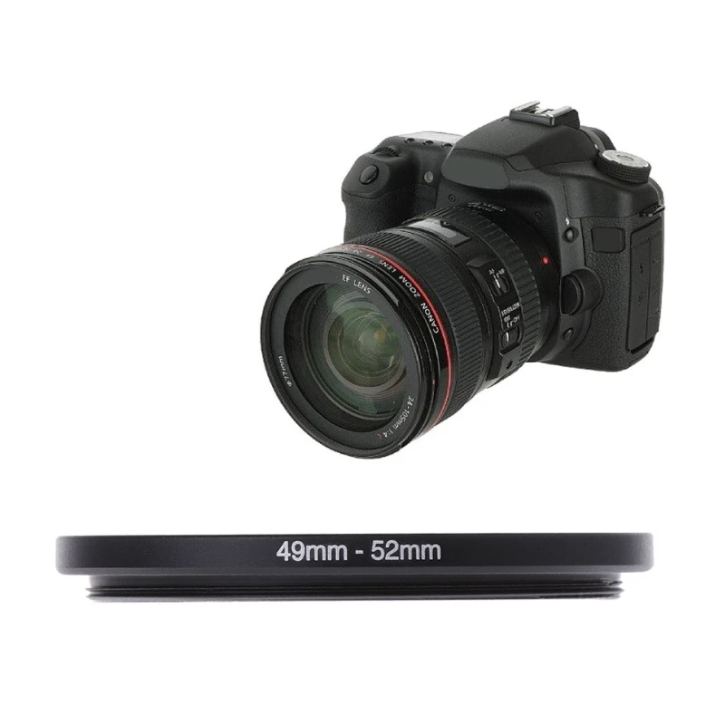 49mm To 52mm 49mm-52mm Metal Step Up Rings Lens Adapter Filter Camera Tool Accessories 49-52