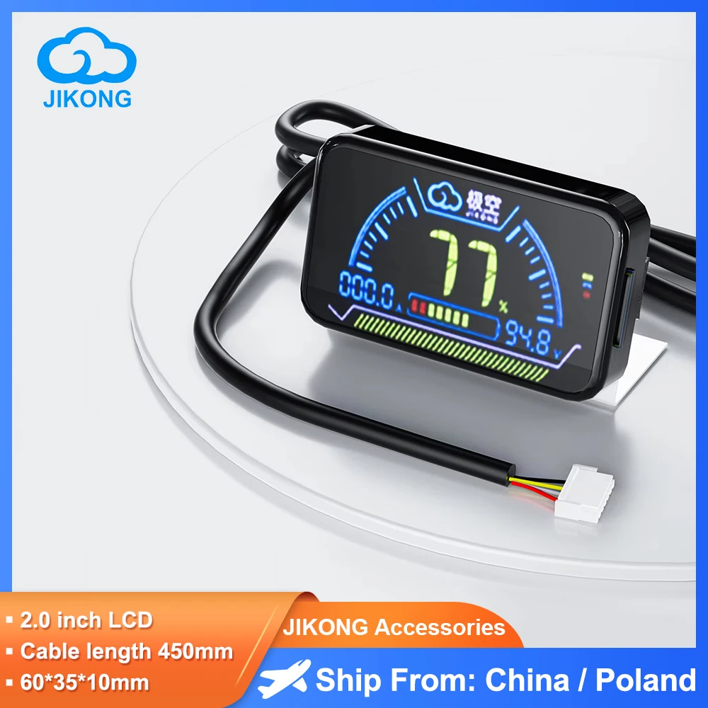 JIKONG BMS 2.0 Inch LCD Display Lithium Battery Smart Bms Battery Level Indicator JIKONG BMS Current/Voltage/and Energy Monitor