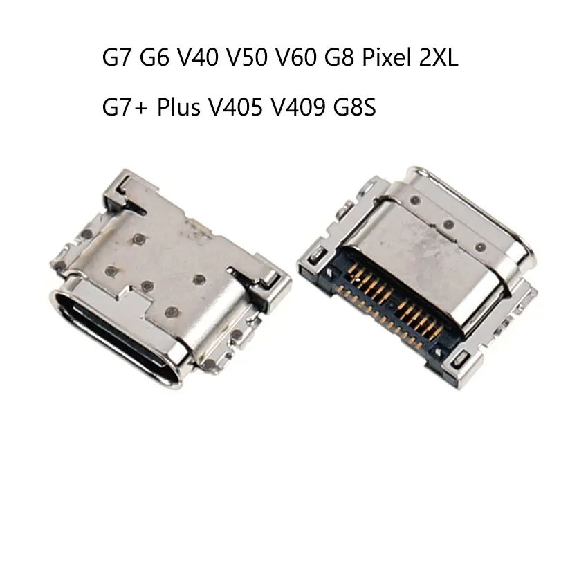 YuXi 2pcs USB Charging Dock Charger Port Connector For LG G7 G6 V30 H930 H933 V40 V50 V60 G8 Pixel 2XL G7+ Plus V405 V409 G8S