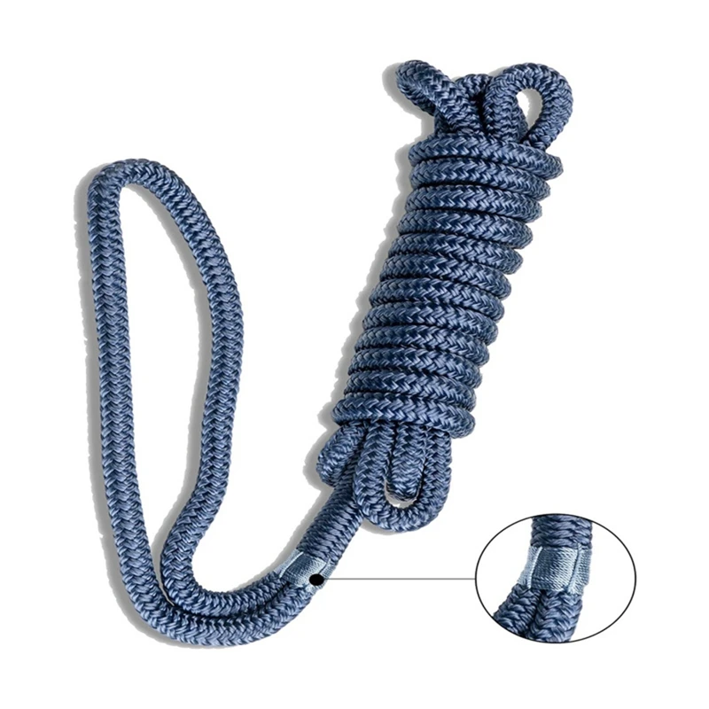 Boat Dock Lines Mooring Rope Universal Docking Boat Lines Wear Resistant For Boat Pontoon Nylon Fender Line 0.5X181.1In