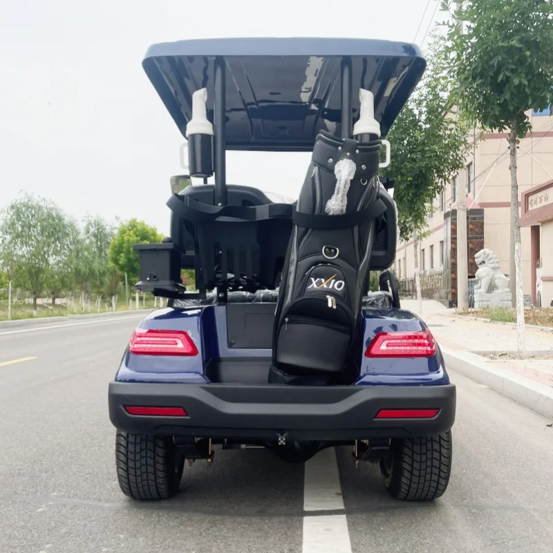 60/72V Lithium Battery Hunting Buggy Ready To Assemble Electric Golf Cart 12 Inch Tires Golf Bag Rack And Basket Sand Bucket X2