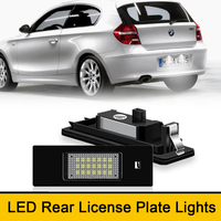 2Pcs Canbus LED White License Plate Lights For BMW E81 E87 F20 F21 E63 E64 F06 F12 F13 Z4 E85 E86 E89 i3 X2 F39 X4 G02 630Ci