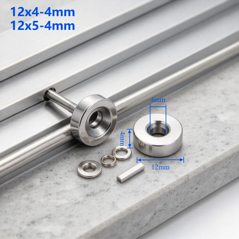 12x4-4 12x5-4mm Small Round Countersunk Rare Earth Neodymium NdFeB Permanent Magnet for Handmade Crafts Home Decor Fridge Fixing