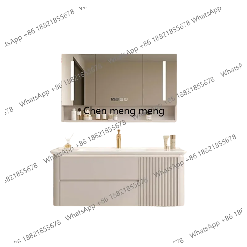 D80 Tall Storage Luxury Bathroom Cabinet Mirror Nordic Toilet Vanity Bathroom Cabinet Makeup Salle De Bain Armoire Furniture