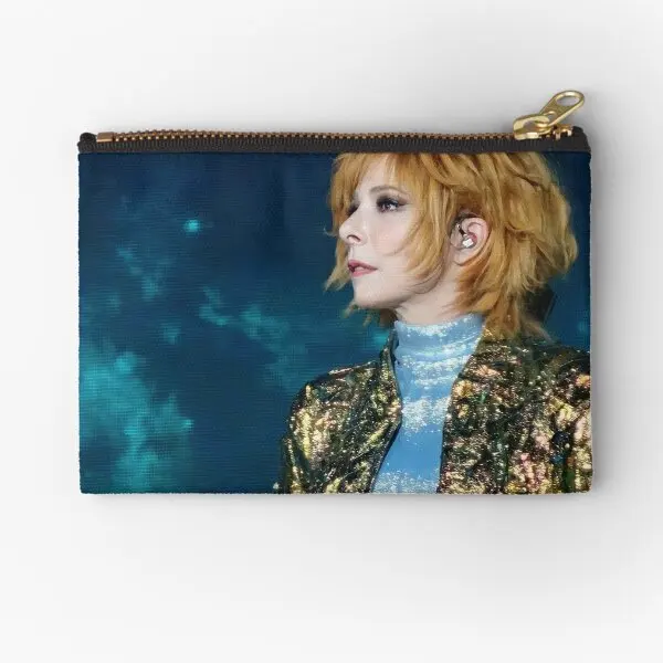 

Mylene Farmer Nevermore Concert June 202 Zipper Pouches Women Coin Panties Packaging Bag Socks Underwear Cosmetic Money Key
