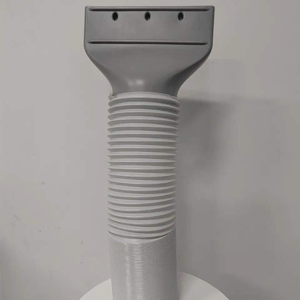 Conducto de escape de boca plana de 15 cm, manguera portátil para aire acondicionado de ventana, conector de interfaz, boquilla plana 3