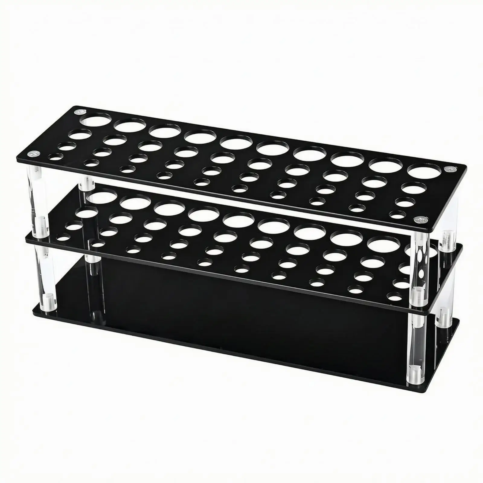 Clear Acrylic Paint Brush Storage Rack Desktop Organizer for Pens Pencils Holder for Watercolor Drawing Craft Table