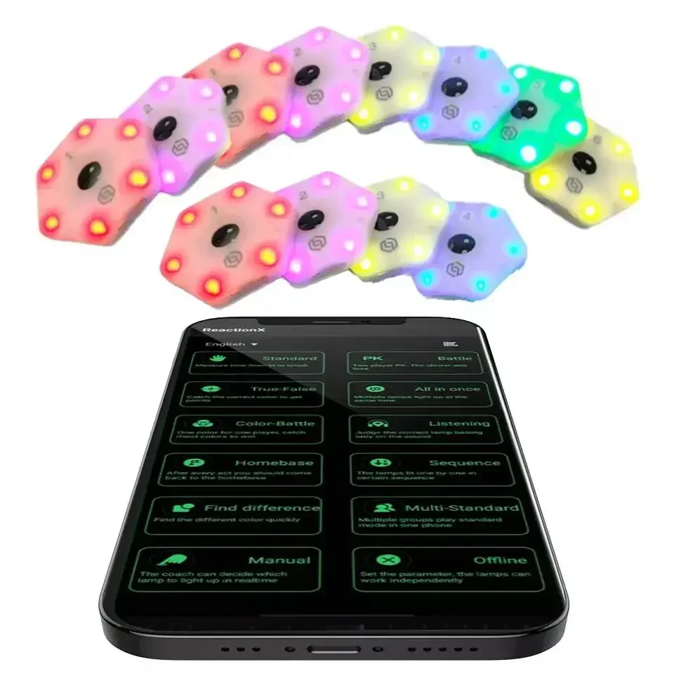 

Speed Agility Reaction Training light Response Equipment 12 Lamps Boxing for Practice Reaction lights Equipment