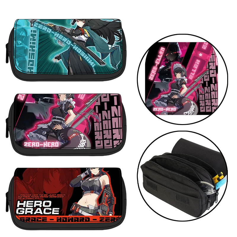 

Zenless Zone Zero Hot Game для студентов, карандаш большой емкости, Многофункциональный карандаш, канцелярская коробка