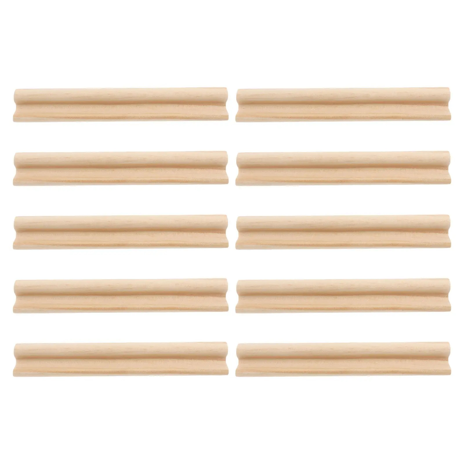 

Набор из 10 деревянных подставок для домино с натуральной отделкой, устойчивые лотки для организации игровых фишек, аксессуары для настольных игр, включая «Мексиканский поезд»