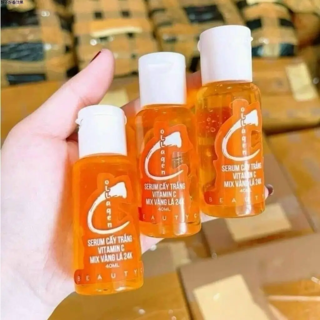 50g Orange Bottle Vitamin C Body Serum Brightening Dark Spot Corrector for Underarm Knee Ankle Elbow Helps Even Out Skin Tone