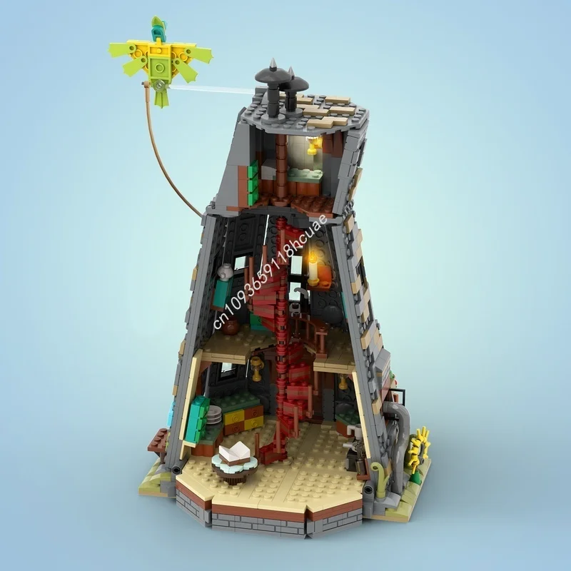 1179 elementów MOC Dom Lovegood Uniwersalny Zestaw Budowlany Model Klocki Konstrukcyjne Zabawka do Składania DIY Pomysł na Prezent Świąteczny dla Dzieci