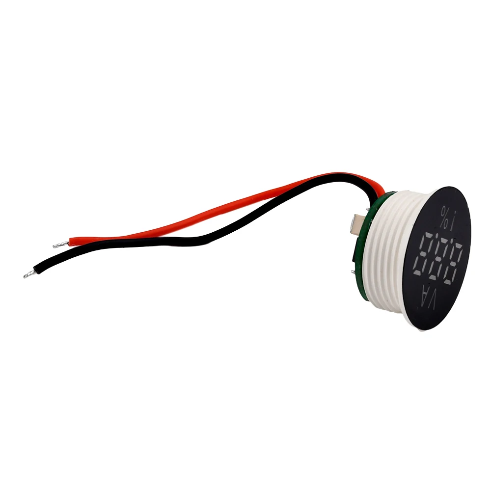 Imagem -05 - Fios dc 4.0130v Led Digital Voltímetro Monitor de Tensão à Prova Dágua Tester 7.4v 12v 15v 24v Bateria Car Volt Meter Novo