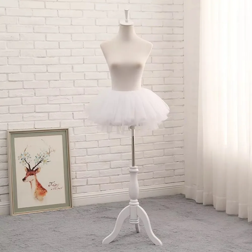 White Black Puffy Tulle Lolita Underskirt Women Cosplay Ballgown Kids Bridal Boneless Petticoats Tutu Dress image 4