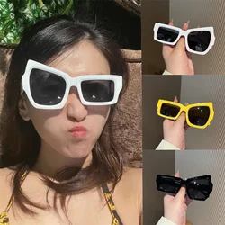 Novelty Party Sunglasses Asymmetric Trendy Eyewear Sun Glasses for Girls Festival Hip Hop Dance Pool Party Costume Decoration