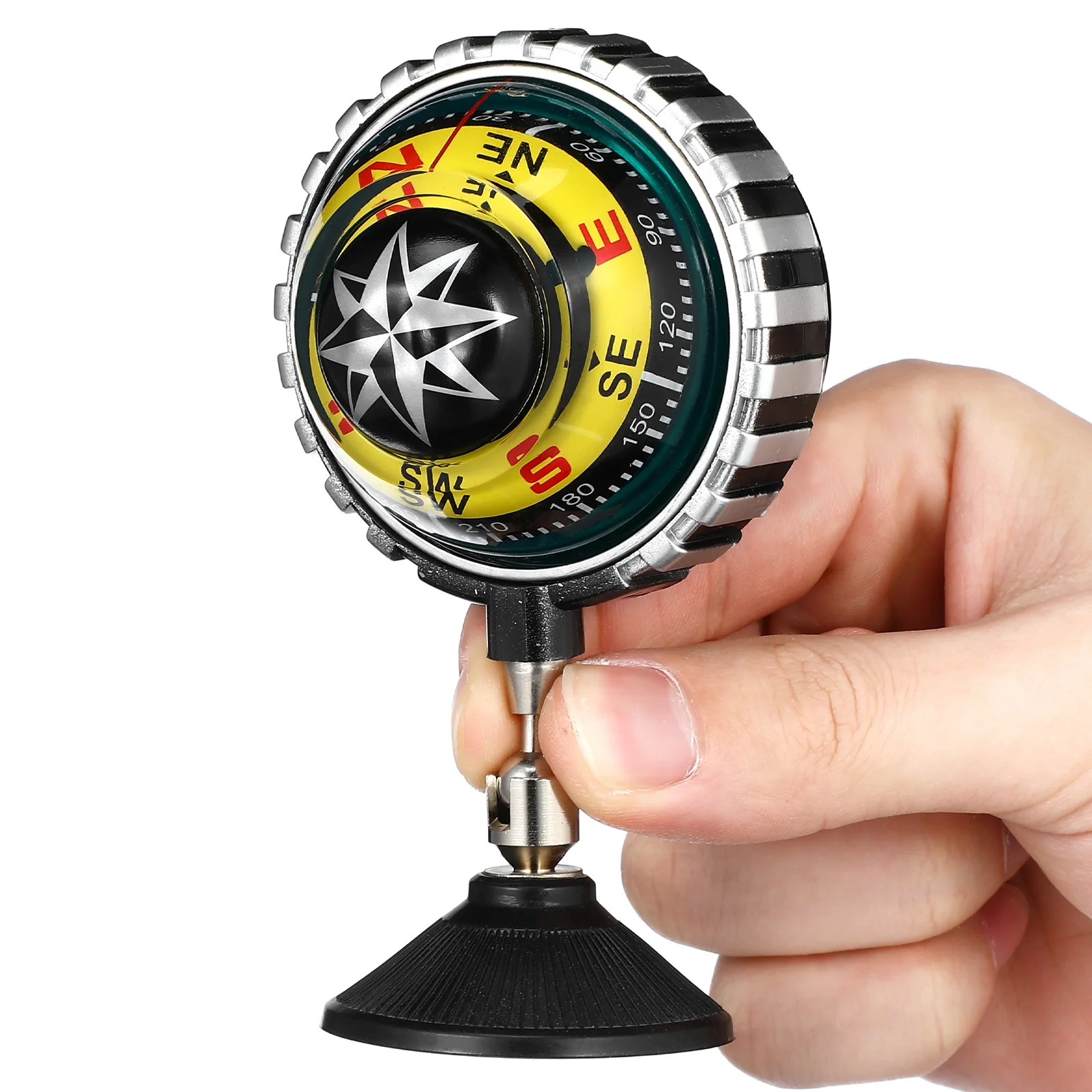 

Mini Marine Dashboard Compass for Car Boat Suction Cup Ball Navigation Ornament Automotive Compasses