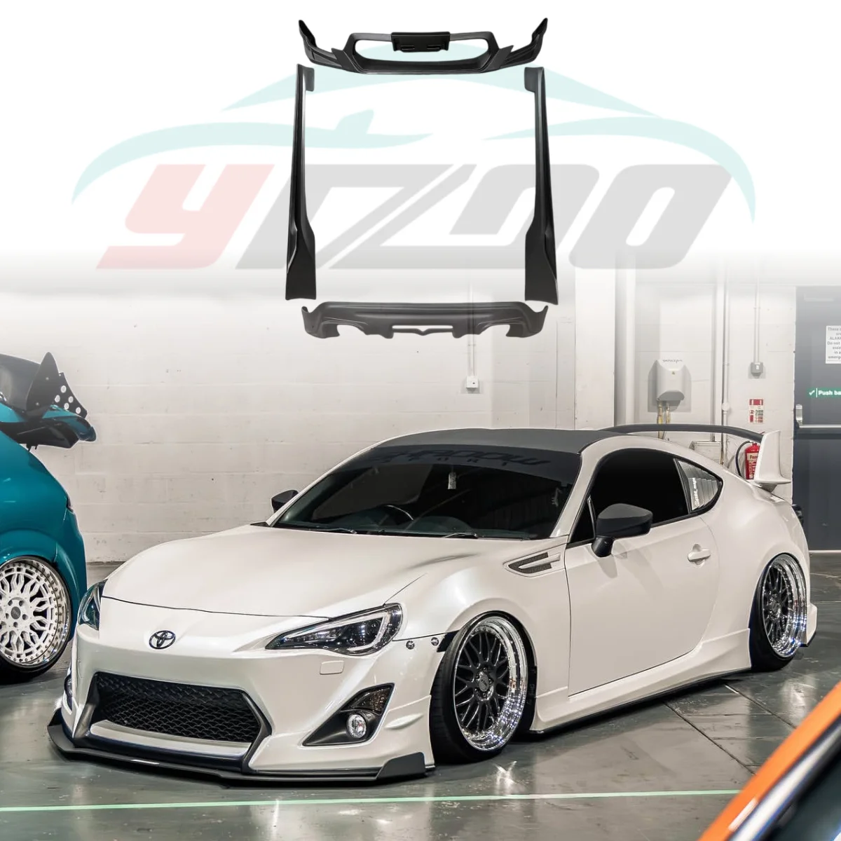 

Car Front Rear Bumper Auto TRD Bumper Guard abs Unpianted for GT86 2013 2014 2015 2016 Body Kits Side Skirt