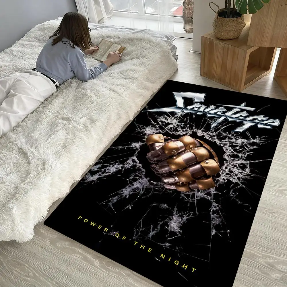 

Rock Band S-SavatageS cool Floor Mat Soft Thickened Non-Slip Door Mat for Living Room Home Decor Flannel Rugs