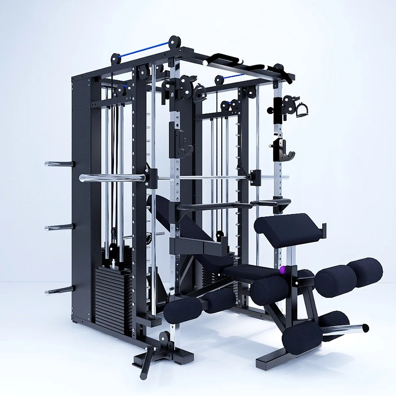 

Commercial All in One Power Rack Gym Fitness Equipment Multi Functional Smith Squat Rack Machine for Home Use