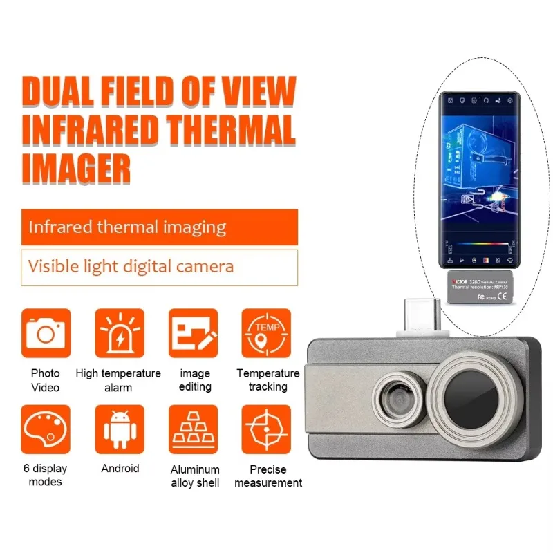 VICTOR 328D Infrared Thermal Imager Visible Light Digital Camera with 640x480 Auxiliary Imaging Excellent Imaging Effect