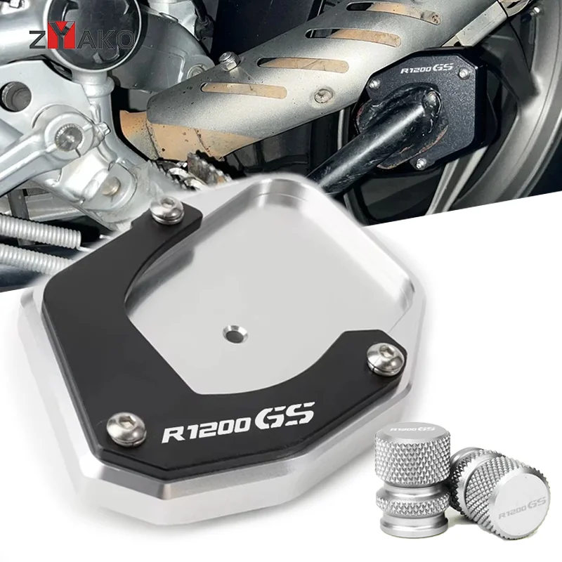 

For BMW R1200GS 2007-2011 2012 R 1200 GS adv Adventure 2008-2011 2012 Motorcycle Side Stand Kickstand Enlarge Support Valve Caps