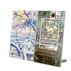 Pokemon Cards Brick PTCG Glaceon Leafeon Anime Game Protective Case Self Made Acrylic Extended Picture Toy nie obejmuje kart