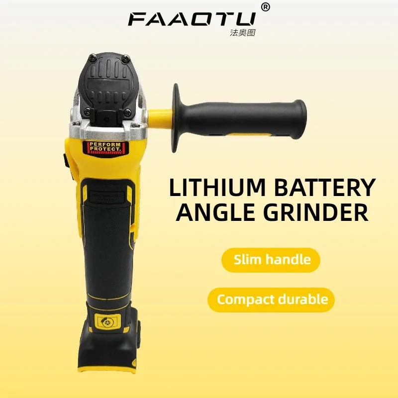 

FAAOTU DCG405 125mm flat head angle grinder bare machine tool cutting machine brushless Suitable for Dewalt batteries tools