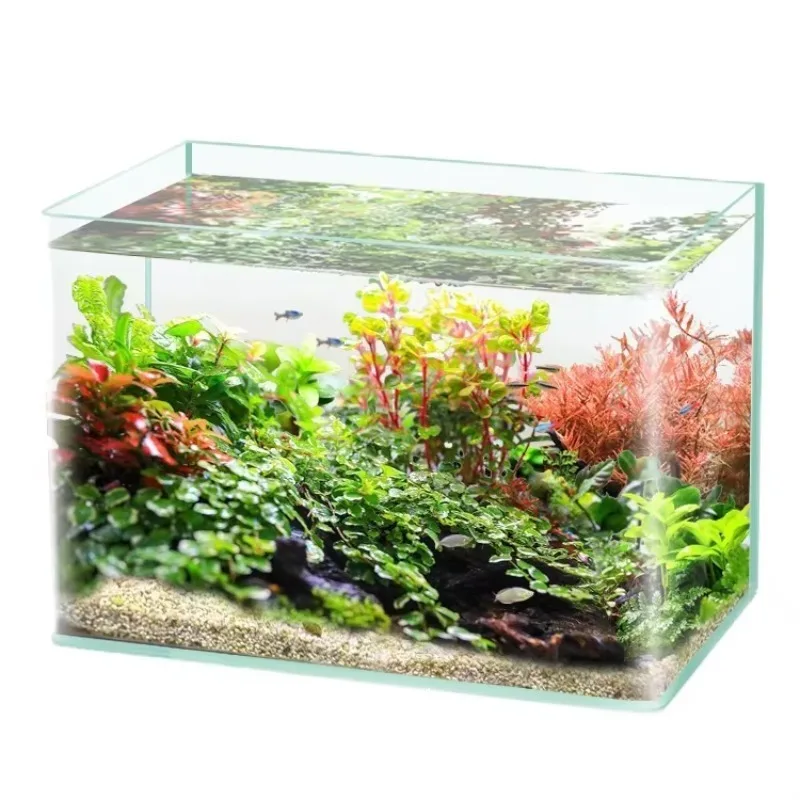 Box Packing Desktop Aquarium Ultra White Clear Bent Glass Ecological 5:1 Salt Water Fish Tank