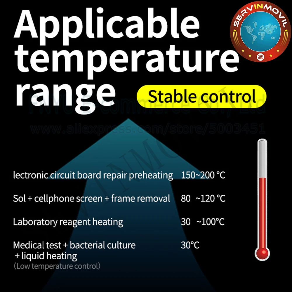 Heating Table MECHANIC HT-20 Intelligent Constant Temperature Double Digital Display for Repair Mobile Phone PCB Heat Platform