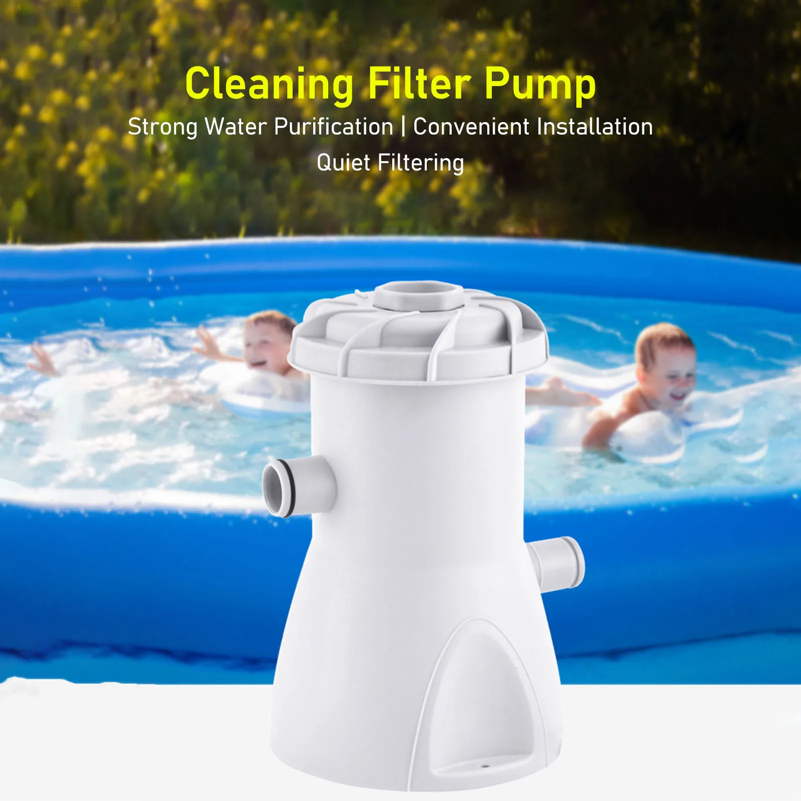 

Cartridge Filter Pump Cartridge Pool Filter Pool Filter Pump 30W 800GAL Waterproof Low Noise Swimming Pool Cartridge Filter Pump