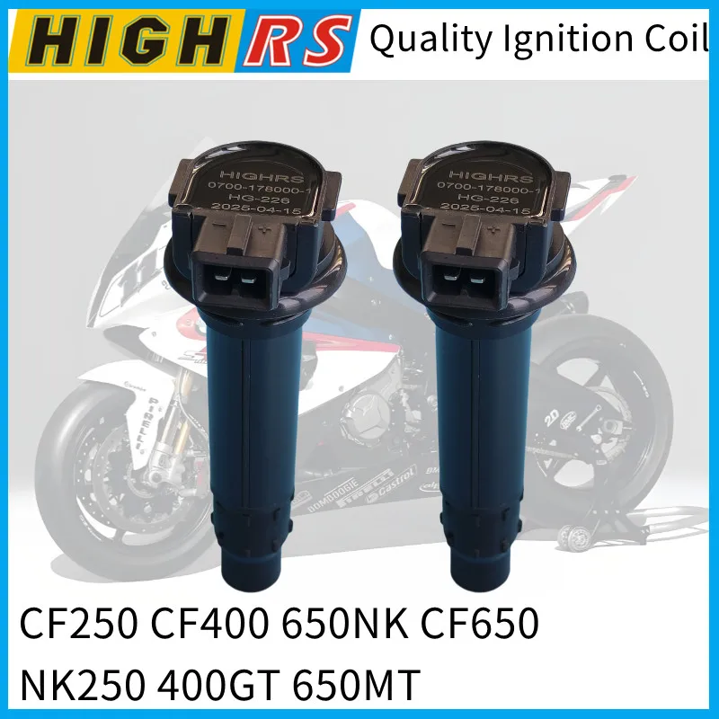 For CF Moto CFMoto CF 650NK 650TR 650MT CF 400NK 400GT CF500 CF700 2/4 PCS Ignition Coil Spark Plug Caps Replace 0700-178000